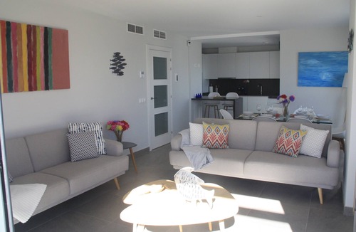 Velilla-Taramay Apartment | Superb apartment, 95m2 terrace, panoramic sea and mountain views, next to beach