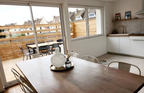 Le Portel Apartment | Superb duplex with terrace 50m from the sandy beach