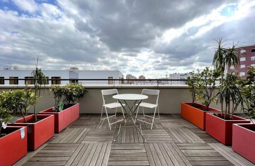 Bagneux Apartment | Superbe chambre PS1-C2 avec terrasse, clim optionnel