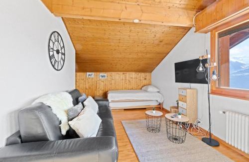 Ovronnaz Apartment | Superbe studio avec une vue magnifique