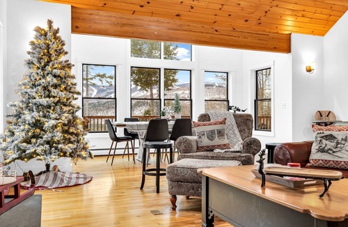 Newry Ski Chalet | Sweeping Sunday River VIEWS! Hottub! Game Room!