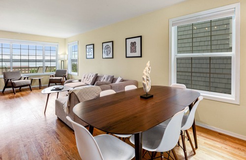 Bells Beach House | Sweet home overlooking Saratoga Passage with private hot tub & lovely backyard