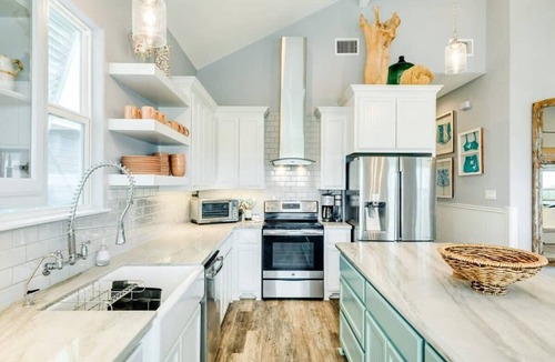 Surfside Beach House | Sweet & Salty - Hot Tub, Across from Jetty, Best Ship Watching!