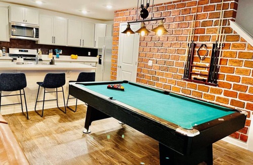 Lincolnville House | Sweet Spot - Pool table, blackout courtains
