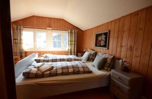Unterseen Ski Chalet | Swiss Traditional Chalet with Alpine Mtn View
