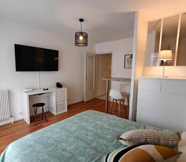 Quartier des Eaux-Claires Apartment | T1 bis rénové Grenoble et parking