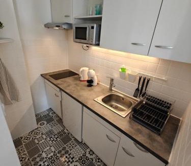 Quartier des Eaux-Claires Apartment | T1 bis rénové Grenoble et parking