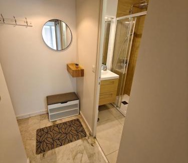 Quartier des Eaux-Claires Apartment | T1 bis rénové Grenoble et parking