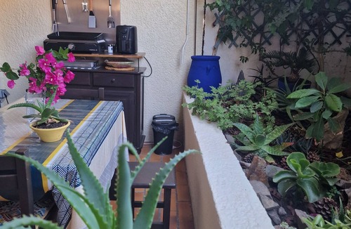 Cerbere Apartment | T2 37 m² in a protected cove, terrace, small garden, mountain view.