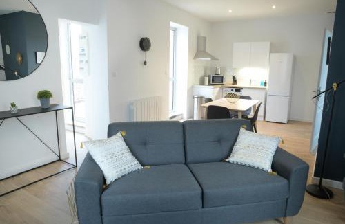 Cognac Apartment | T2 de 55m2 avec toit terrasse, hyper centre, wifi, draps, savons et serviettes fournis
