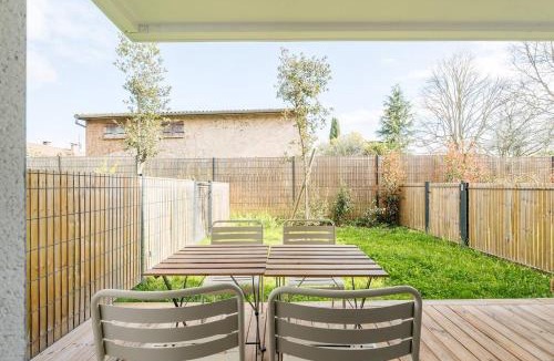 Bruguieres Apartment | T2 lumineux avec Jardin Terrasse Parking