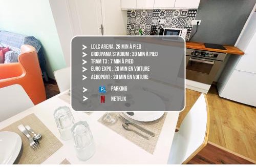 Meyzieu Nord Ouest Apartment | T2 Sweet Horizon 4 - OL Valley