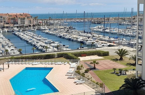 Plage d'Argeles Apartment | T2 Top floor seafront HEATED SWIMMING POOL