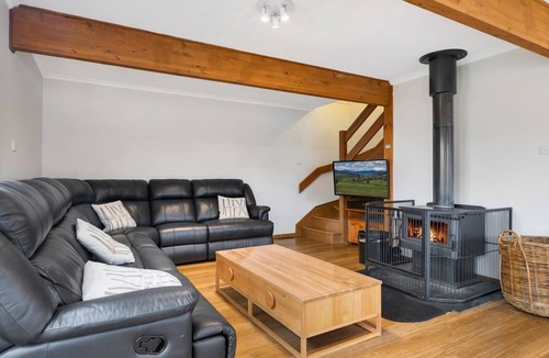 Dinner Plain Ski Chalet | Tabletop Down - Dinner Plain