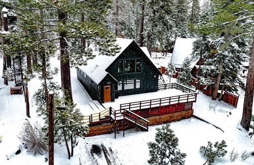Talmont House | Tahoe City Vacation Rental with Fireplace and Deck
