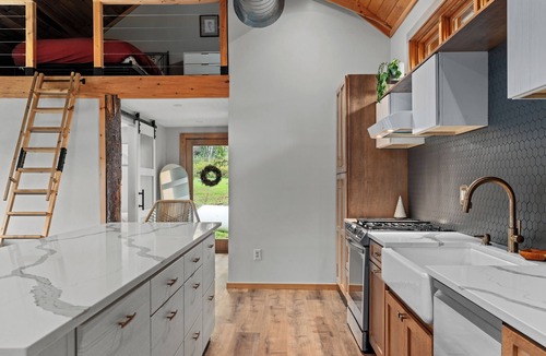 Collins Center Cabin | Take it easy at this unique and tranquil getaway.