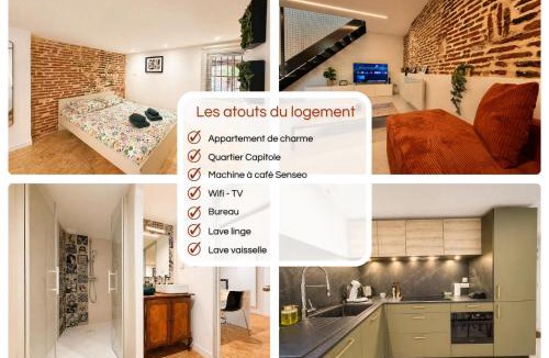 Toulouse City-Centre Apartment | " Taur Duplex " Charme - Centre Ville - Linge Fourni