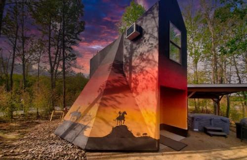 Bryant House | TeePee at Paradise Point with a hot tub fire pit & grill