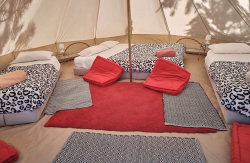 Sigonce RV Rental | Tent-Shared Bathroom