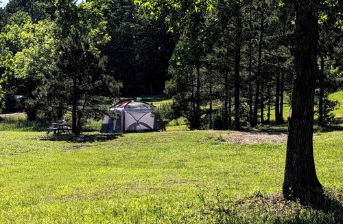 Oden RV Rental | Tent Site #2 Near Pond at Ouachita Campground at Edendell