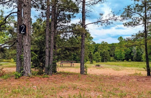Oden RV Rental | Tent Site #2 Near Pond at Ouachita Campground at Edendell
