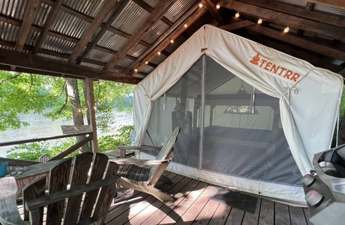 Pond Eddy RV Rental | Tentrr Signature Site - River's Edge Sunrise
