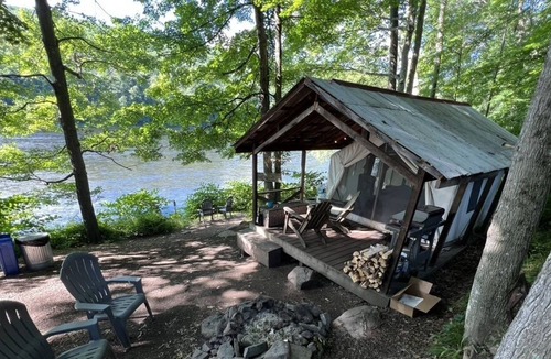 Pond Eddy RV Rental | Tentrr Signature Site - River's Edge Sunrise