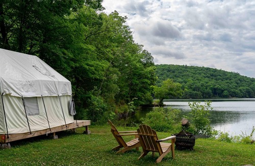 Ancram RV Rental | Tentrr State Park Site - Lake Taghkanic Lakeside Single - Site B