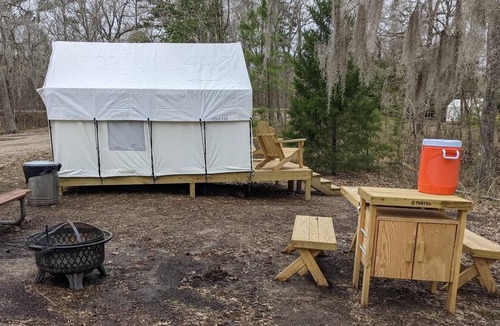 Saint Landry RV Rental | Tentrr State Park Site - Louisiana Chicot State Park - Site B - Double Camp