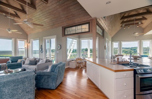 Edisto Island House | Tequila Sunset:Amazing Dog Friendly Home;Ocean Views/Private Dock; Minutes to Beach;Elevator/WiFi