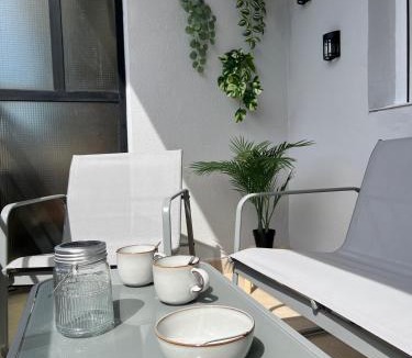 Santo Domingo de la Calzada Apartment | Terraza en el centro del espolón