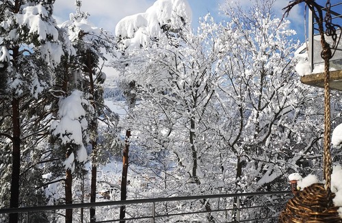 Lapoutroie Cottage | Terrace and garden with mountain views