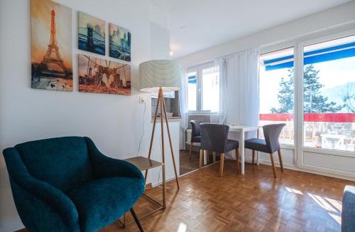 Montreux Apartment | Terrace with Lake & Mountain View