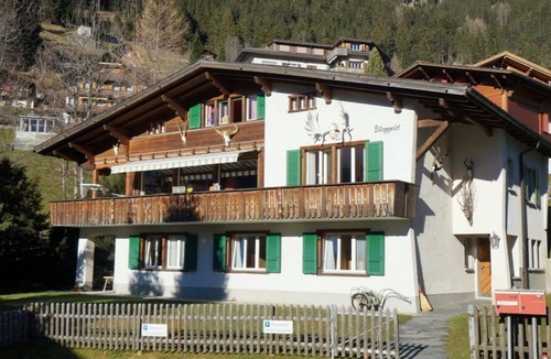 Adelboden Ski Chalet | Terrasse und Garten