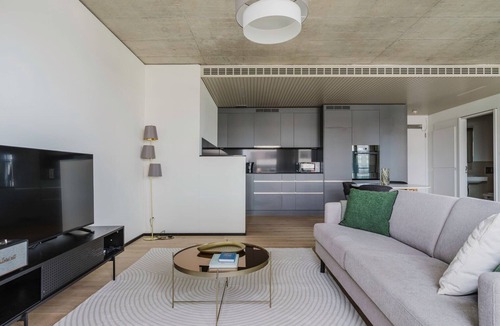 Seebach Apartment | Terrific Oerlikon 1BR w/Balcony, W/D & Elevator, by Blueground