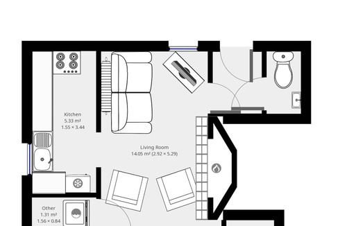 Finchingfield House | Thatched 2 bed self-catering with river valley view