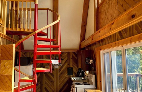 Sheguiandah Cottage | The Aframe Beach front cottage rental on Manitoulin Island