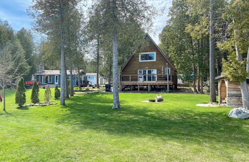 Sheguiandah Cottage | The Aframe Beach front cottage rental on Manitoulin Island