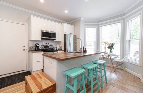 Downtown St. John's Apartment | The Bannerman Park Suite Private Parking & Patio