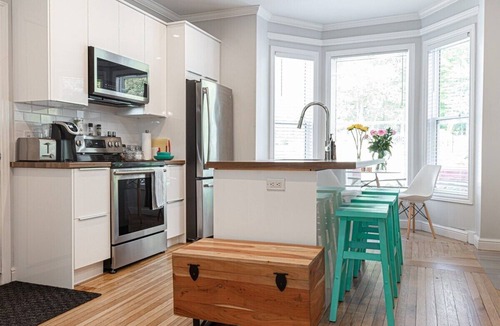 Downtown St. John's Apartment | The Bannerman Park Suite Private Parking & Patio