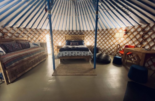 Lakeside Resort | The Blue Jay Yurt- Our Pet Friendly Yurt
