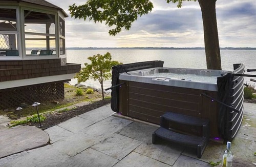 Poplar Ridge House | The Boat House - Cayuga Lake Oasis! Beautiful sunsets from the Hot Tub!