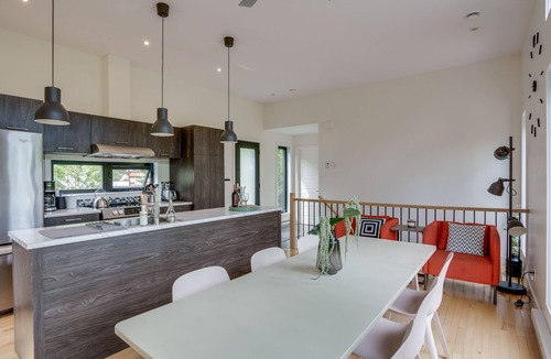 Sainte-Emelie Ski Chalet | The Rebel Chipmunk, waterfront with spa