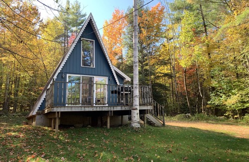 North Creek House | The Cozy Blue A-frame
