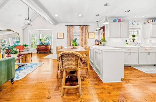 Fairway House | The Designer’s Home Fire Pit Vaulted Ceilings