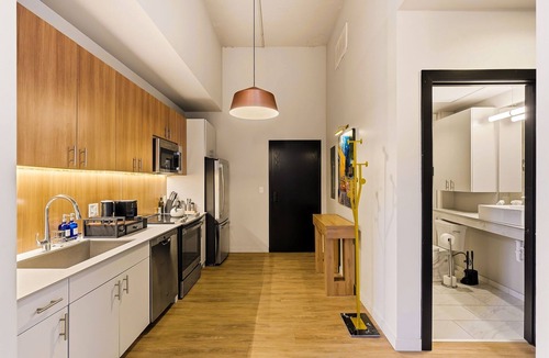 Downtown St. Louis Apartment | The Executive | 2BR | Rooftop Pool + Fireplace