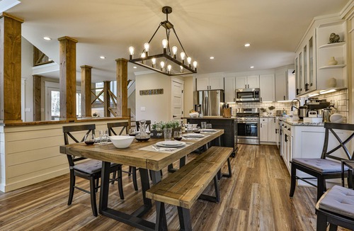 Ellijay House | The Farmhouse- Riverfront, Fiber, HotTub, Fish, DogOK, Game Room, Movie Room