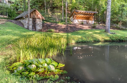 Hendersonville Cabin | The Fox Den | Lush Forest Retreat | Patio & Direct Trail Access