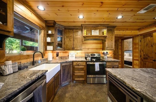 Hochatown Cabin | The Gathering Pines - Hot Tub, Game Room, Fire Pit