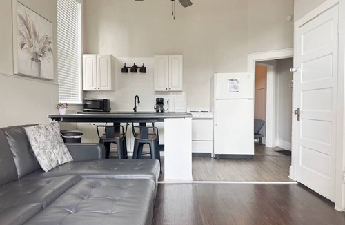 Evansville Apartment | The Harrison A/1BD/1BA Apt steps from Riverfront